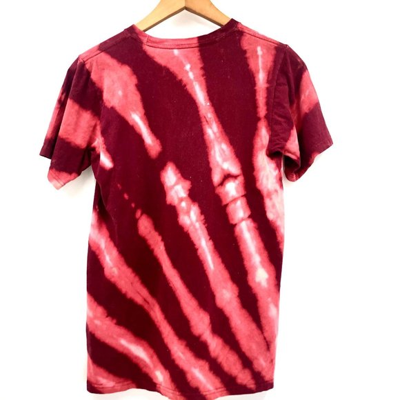 ADIDAS Go To Tee Red Tie Dye Short Sleeve Shirt - Picture 3 of 14